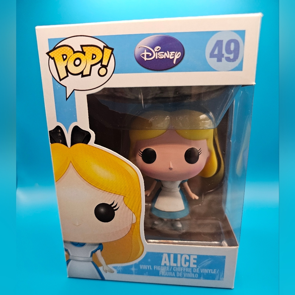 Funko Pop! Disney Alice Figure - Blue and White